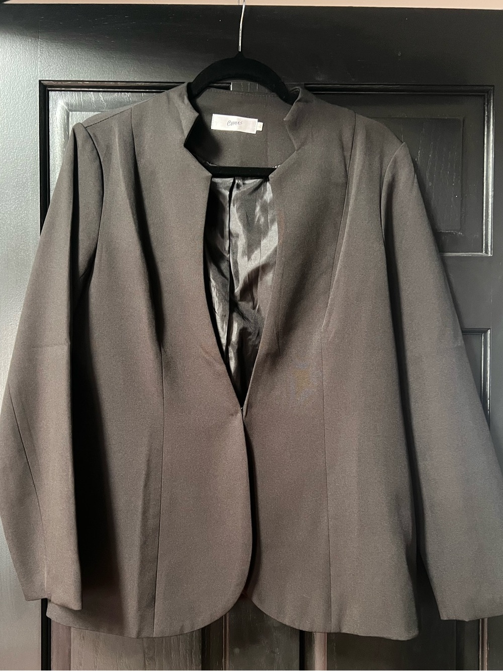 Choies Black Open-Front Blazer